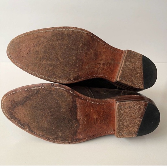 Frye Durado Lug Leather Knee High Tall Riding Boots Dark Brown Shoes Size 7 - Picture 7 of 9